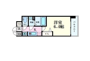 森ノ宮駅 徒歩5分 6階の物件間取画像